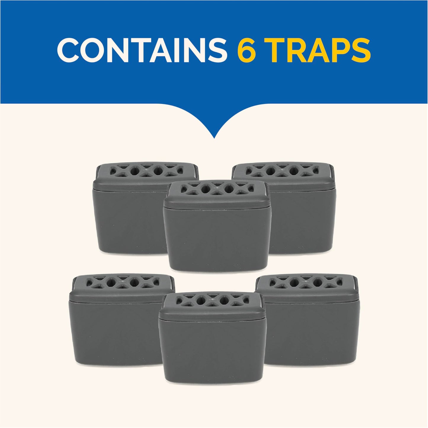 Hot Shot Flying Insect Trap, Discreet, Trap Attracts and Captures House Flies and Fruit Flies, 24/7 Continuous Attraction, No Plug-in Or Electricity Needed, 6 Count