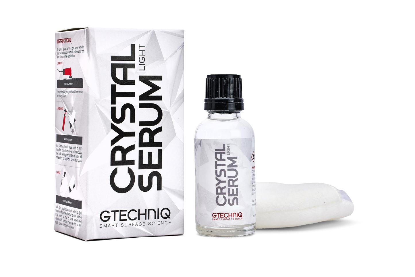 Gtechniq Crystal Serum Light Ceramic Coating for Cars, Protect Car Paintwork, High Shine, Easy to Apply, 50ml (Sufficient for 1 Med-Large Car)-3-5 Years Durability