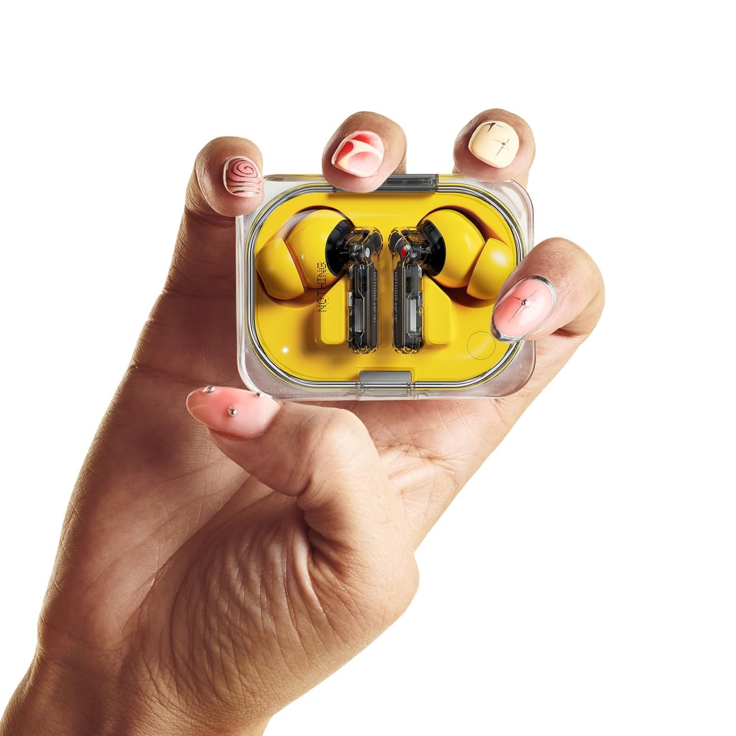 Nothing Ear (a) Wireless Earbuds, 45dB Hybrid Noise Cancelling Earbuds, Hi-Res Audio, Advanced Equaliser, Dual Connect, 6 Mics, 42.5H Playtime Ear Buds Wireless Bluetooth, Yellow