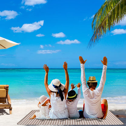 FashionLive Beach Blanket Extra Large Picnic Blanket Sand Free Waterproof Outdoor Indoor Blanket Lightweight Easy Fold Handy Mat Portable Beach Mat for Camping Hiking Travel Park Grass