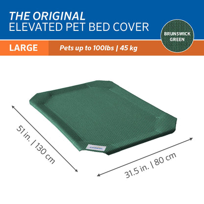 Original Pet Bed Replacement Cover - Brunswick Green - Large (43.5" x 31.5")