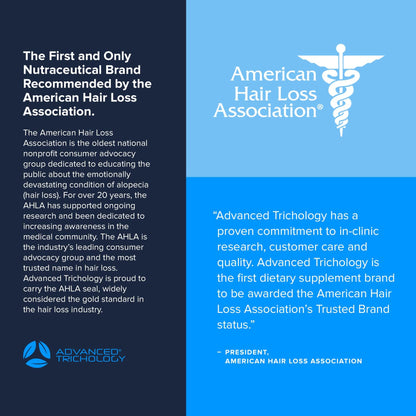 Advanced Trichology FoliGROWTH™ Hair Growth Supplement for Thicker Fuller Hair | Approved* by the American Hair Loss Association | Revitalize Thinning Hair - 90 Count (Pack of 1)