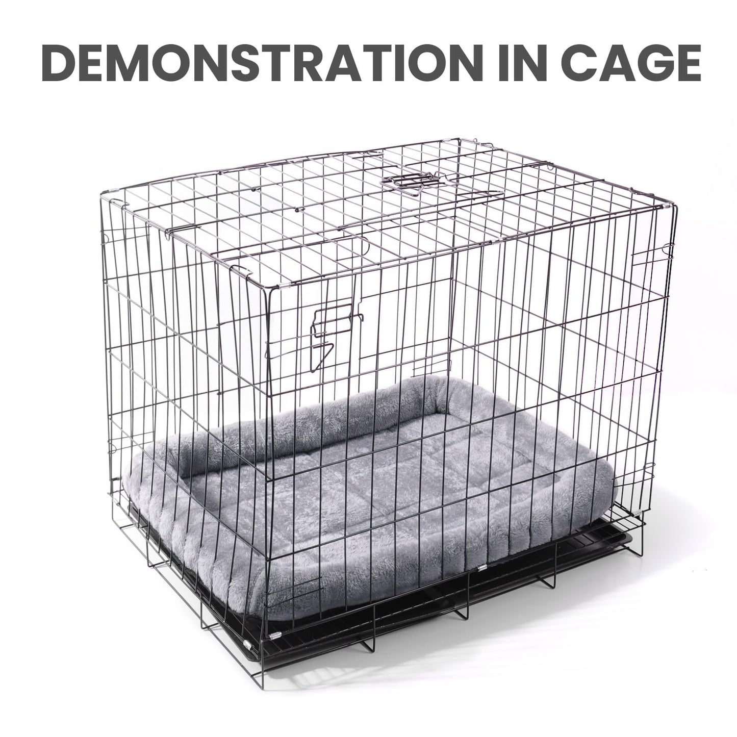 Patas Lague Bolster Dog Bed for Extra Small Dogs 16''x12'', Soft Warm Foam Pet Sofa Bed, Machine Washable Pet Cat Crate Mat for Toy Breeds, Black