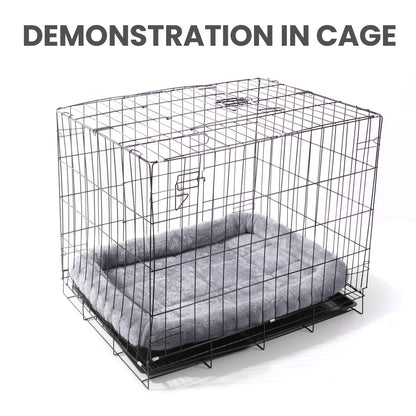 Patas Lague Bolster Dog Bed for Extra Small Dogs 16''x12'', Soft Warm Foam Pet Sofa Bed, Machine Washable Pet Cat Crate Mat for Toy Breeds, Black