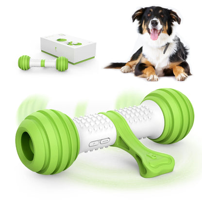 PETGEEK Interactive Dog Bone Toy, Automatic Dog Chase Toy, Electronic Pet Toys for Medium/Large Dog Boredom, USB Rechargeable Safe Material, Green Color