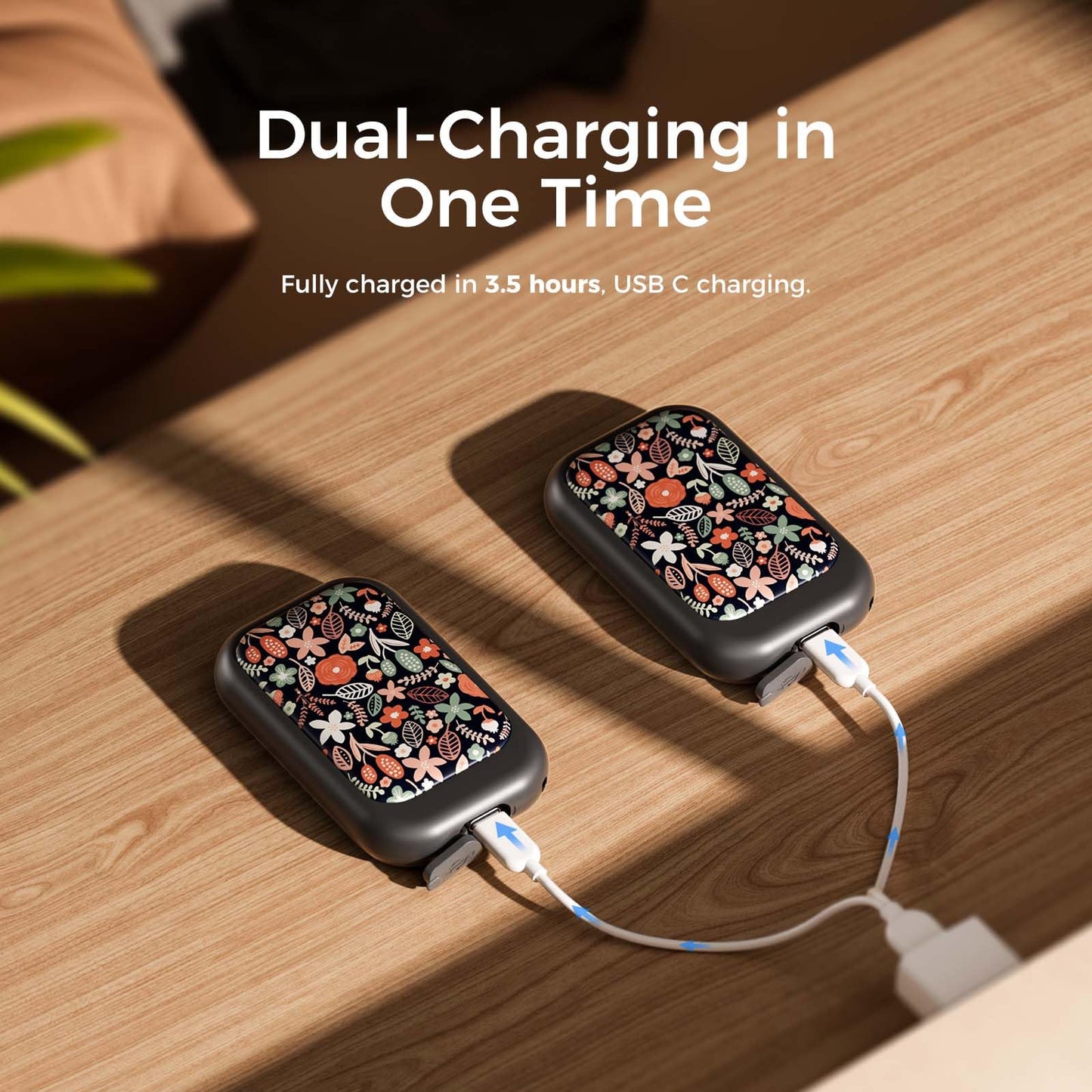 OCOOPA Magnetic Rechargeable Hand Warmers 2 Pack, Card-Style Electric Hand Warmer 5000mAh, Pocket Portable Hands Heater, UL Certified, 3 Heat Settings, Tech Gifts for Men, Purse Must Haves, UT4 Young