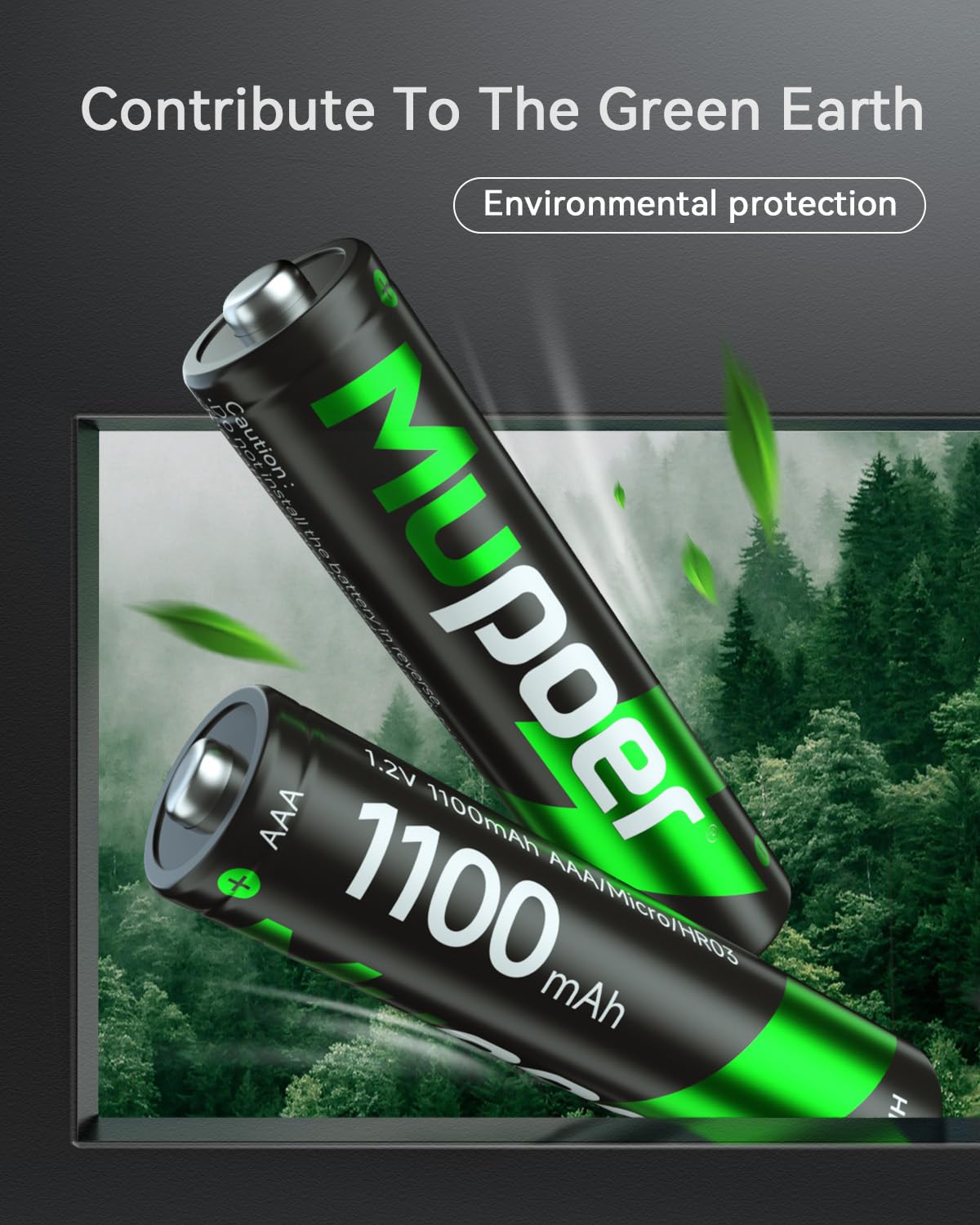 Rechargeable AAA Batteries 16 Pack,AAA Rechargeable Battery 1100mAh NiMH,1.2V Triple A Battery,Solar Battery High Capacity Low Self Discharge Pilas Recargables,3A Batteries for Remote Cordless Phone