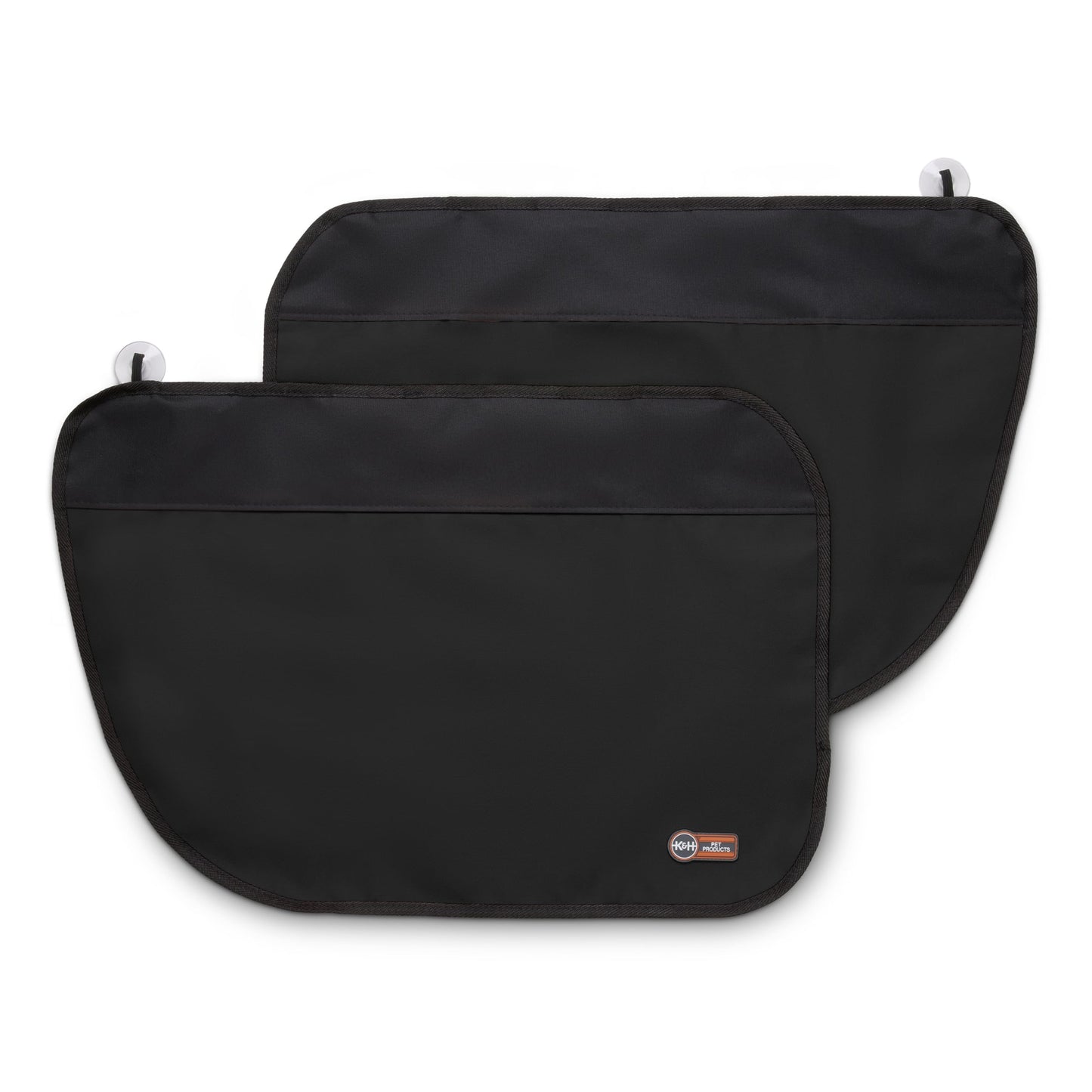 K&H Pet Products Car Door Protector for Dogs, 2 Pack Waterproof Interior Pet Car Door Protector from Dog Scratching, Stay Put Cover Design, Fits Most Vehicles, Washable - 27 x 19in Black