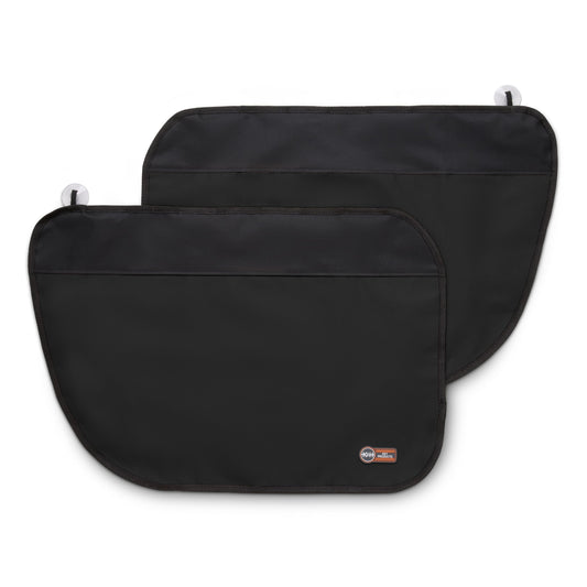 K&H Pet Products Car Door Protector for Dogs, 2 Pack Waterproof Interior Pet Car Door Protector from Dog Scratching, Stay Put Cover Design, Fits Most Vehicles, Washable - 27 x 19in Black