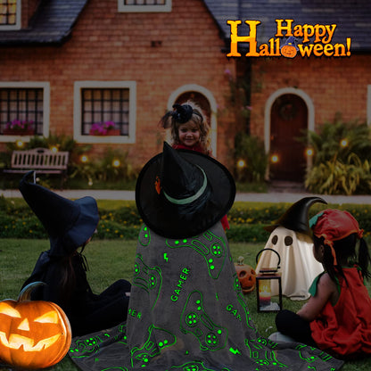 Glow in The Dark Blanket Game Controller Throw Blanket, Toys for Kids Boyfriend, Boys Teen Soft Cozy Gaming Blanket Gamer Gifts Game Decor Blankets for Home Bedroom 80"x60"