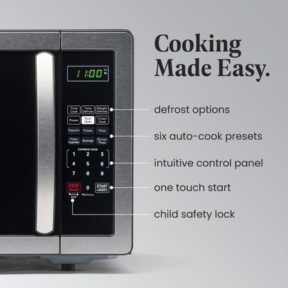 Farberware FMWO11AHTBKB 1.1 Cu. Ft. Stainless Steel Countertop Microwave Oven