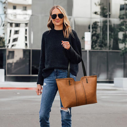 Montana West Tote Bag for Women Top Handle Satchel Purse Oversized Shoulder Handbag Hobo Bags Brown Christmas Gift MWC-118BR