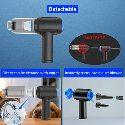 Meudeen Air Duster - Computer Vacuum Cleaner - for Keyboard Cleaning - Cordless Canned Air - 110000RPM Powerful PC Cleaner(VC08)