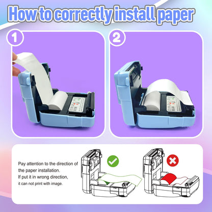 ESOXOFFORE Kids Camera Instant Print, Christmas Birthday Gifts for Kids Age 3-12, Selfie Digital Camera with 1080P Videos,Toddler Portable Travel Cameras Toy for 4 5 6 7 8 9 Year Old Boys Girls-Blue