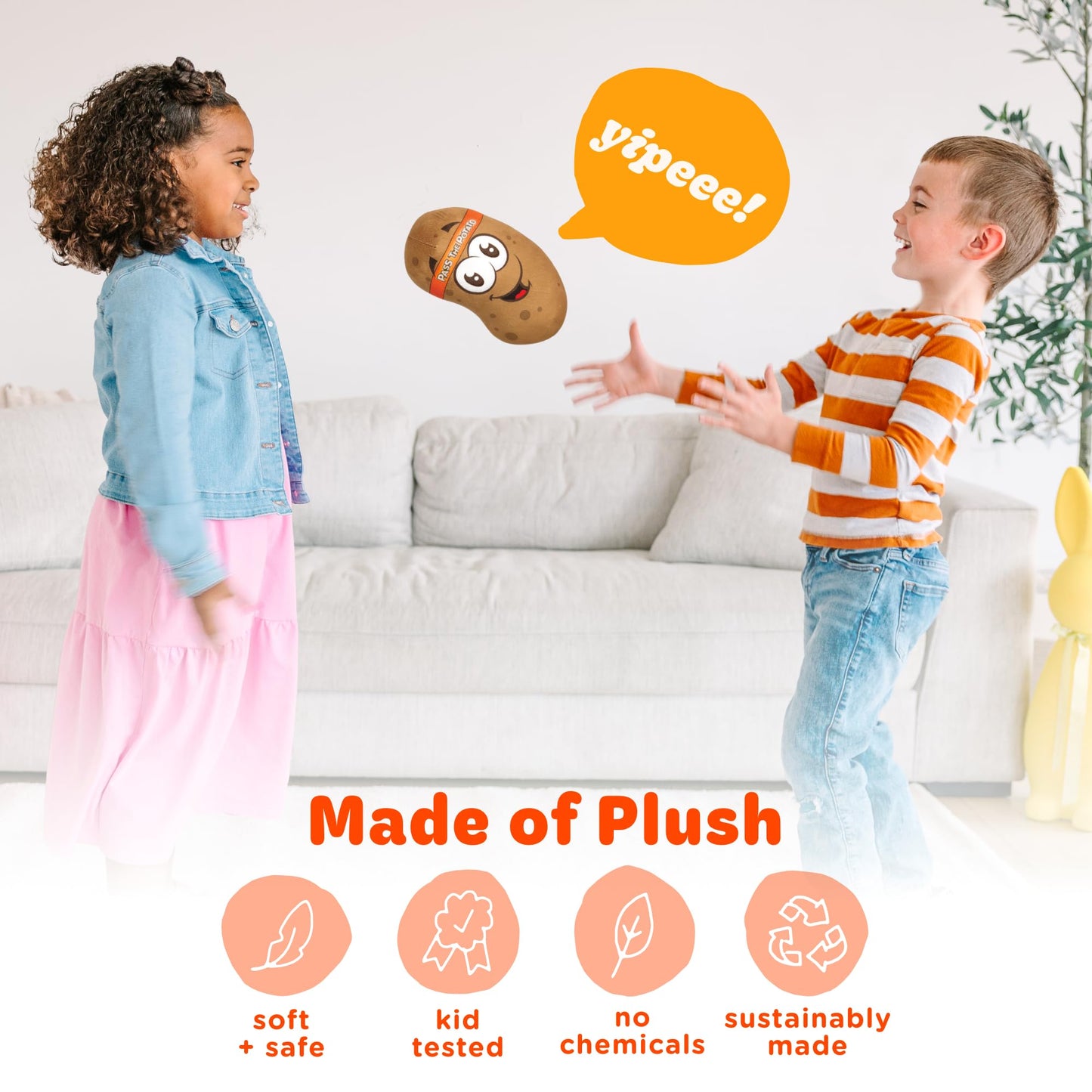 Move2Play, Pass The Potato, Hilariously Wild and Fun Active Play Game | Gift for Kids & Toddlers | Boys & Girls Ages 3, 4-8+ | Indoor/Outdoor Toy| Summer & Camping Fun