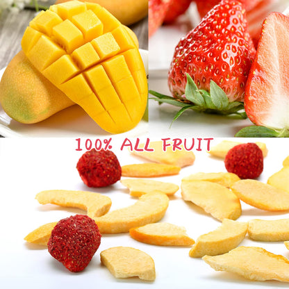 ONETANG Freeze-Dried Mixed Fruit, 12 Pack Single-Serve Pack, Non GMO, Kosher, No Add Sugar, Gluten free, Vegan, Holiday Gifts, Healthy Snack 0.35 Oz