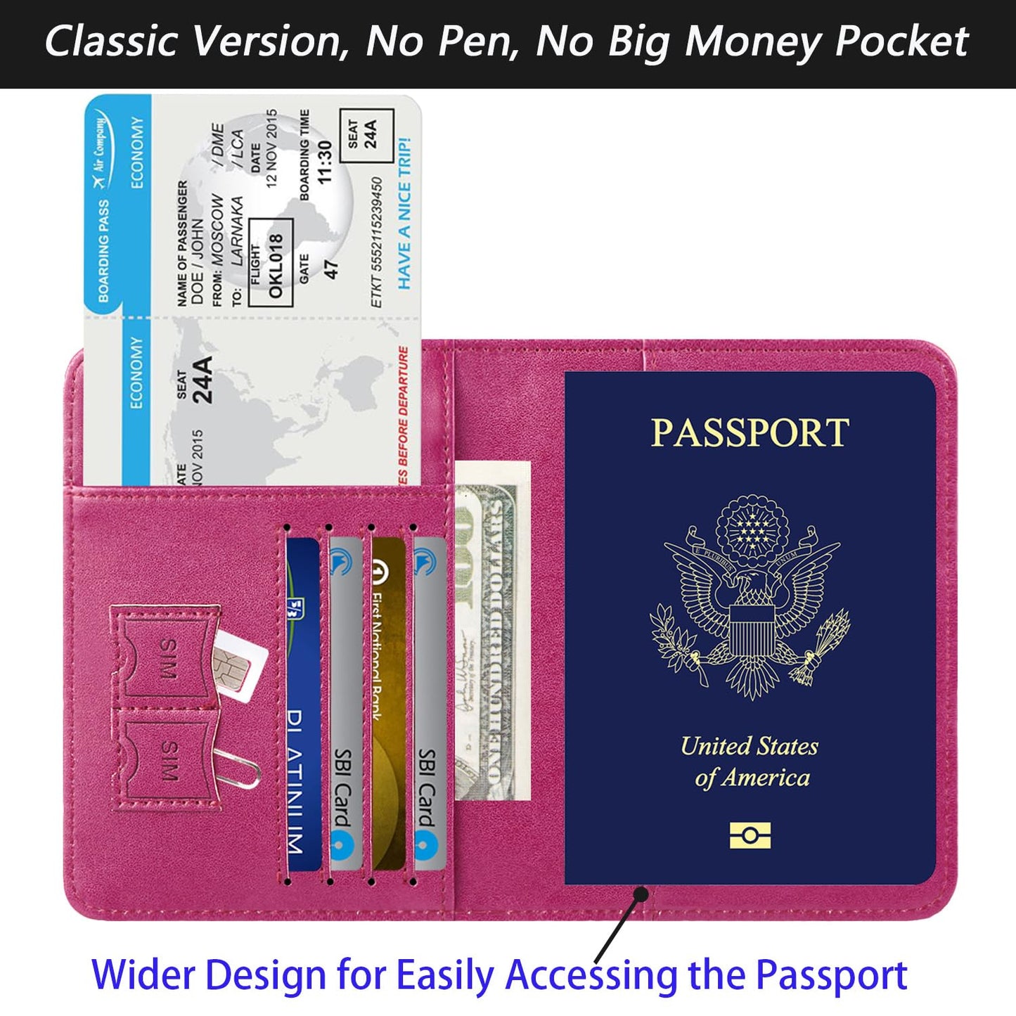 Passport Holder Cover Wallet Travel Essentials RFID Blocking Leather Card Case International Must Haves Travel Accessories for Women Men(101#Purple)