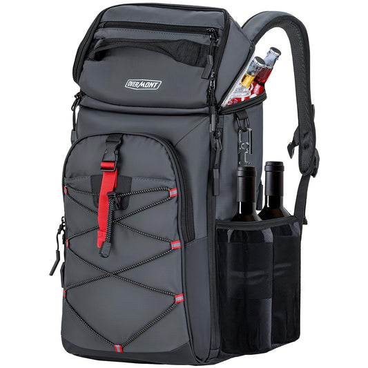 Overmont Insulated Leakproof Backpack Cooler - 30 Cans Soft Lunch Cooler Bag for Men Women - Portable Waterproof Camping Coolers for Outdoor Travel Beach Picnic Hiking