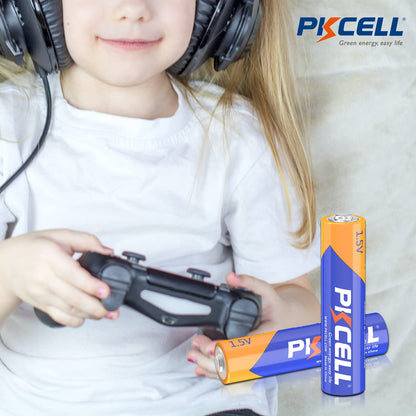 PKCELL AA AAA Batteries Combo Pack 24 Count - 12 Double AA Batteries and 12 Triple AAA Batteries, 1.5V High-Performance Alkaline Batteries Value Pack, 10-Year Shelf Life