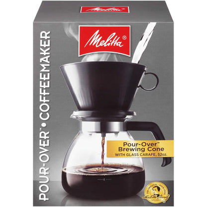 Melitta 640616 Coffee Maker, 52 oz, Glass Carafe