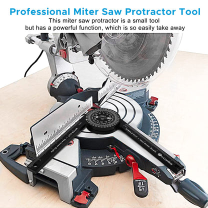 Miter Saw Protractor, Professional Miter Saw Protractor Angle Finder Replaces the Model #505P-7 Miter Saw Protractor with Measuring Rulers for Angle Finder Carpentry, Crown Molding Tool & Baseboard