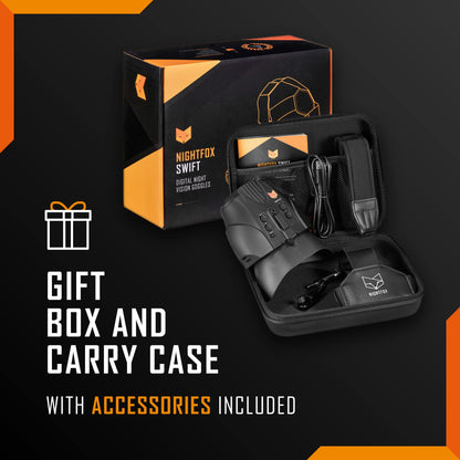 Night Vision Goggles - Nightfox Swift Head Mounted Night Vision Binoculars, Wide Angle 1x Lens NVG, Close Quarters NVG Goggles Tactical Infrared Night Vision Binoculars for Adults