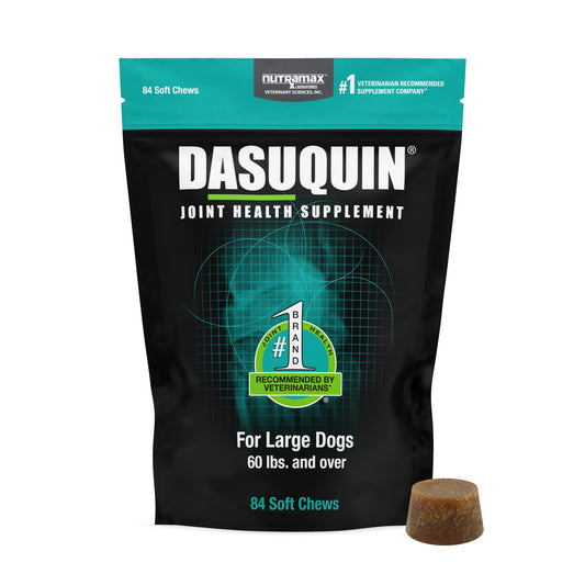 Nutramax Laboratories Dasuquin Joint Health Supplement for Large Dogs - With Glucosamine, Chondroitin, ASU, Boswellia Serrata Extract, and Green Tea Extract, 84 Soft Chews, DASL84SC