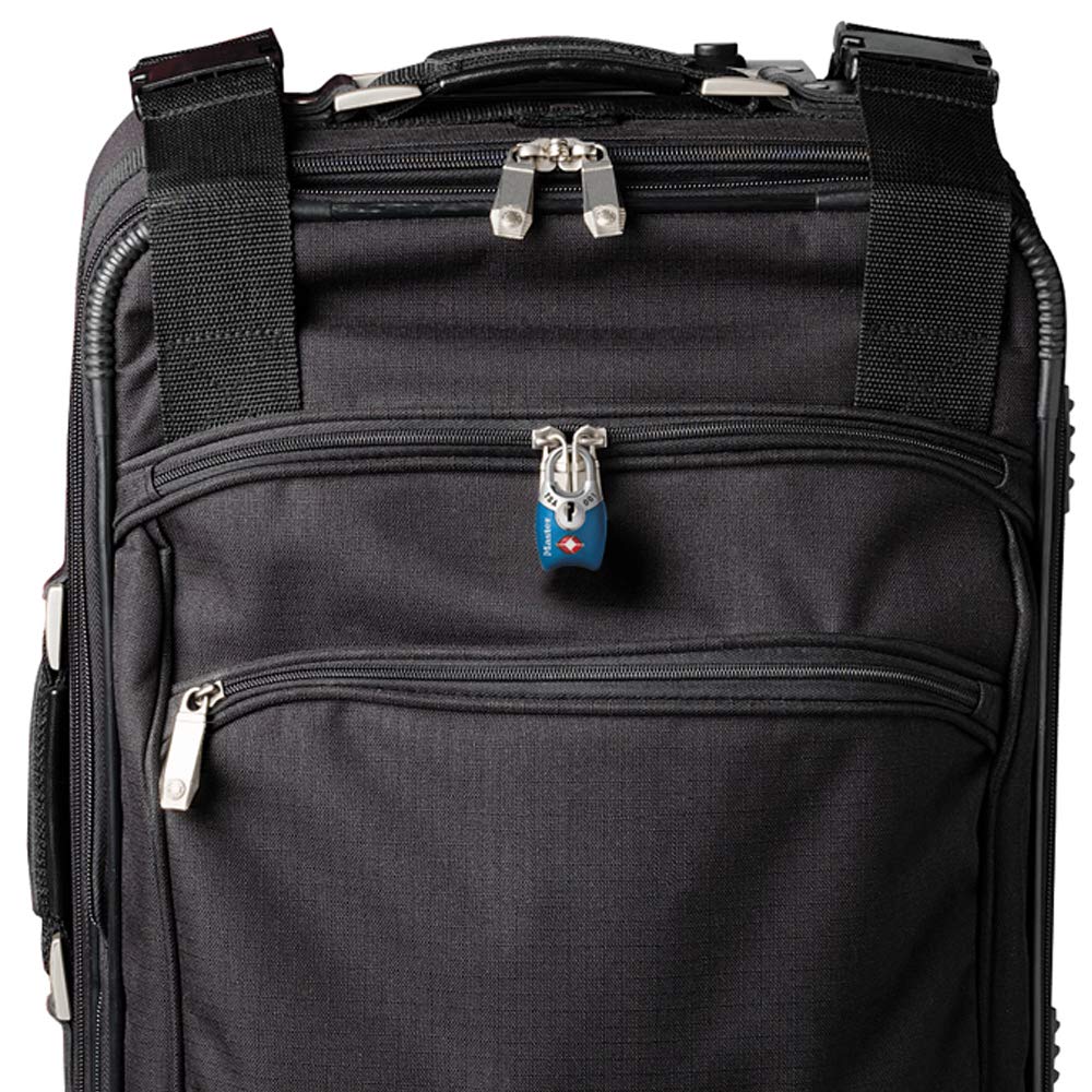 Master Lock 4689Q TSA Approved Luggage Lock, 4 Pack, Colors May Vary