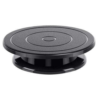 Kootek 11 Inch Rotate Turntable Sculpting Wheel Revolving Cake Turntable Black Painting Turn Table Lightweight Stand for Paint Spraying Spinner, Cake Decorating, Displaying Item