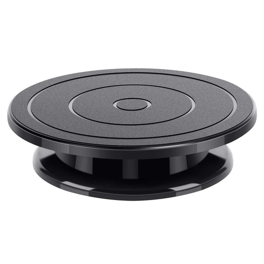 Kootek 11 Inch Rotate Turntable Sculpting Wheel Revolving Cake Turntable Black Painting Turn Table Lightweight Stand for Paint Spraying Spinner, Cake Decorating, Displaying Item