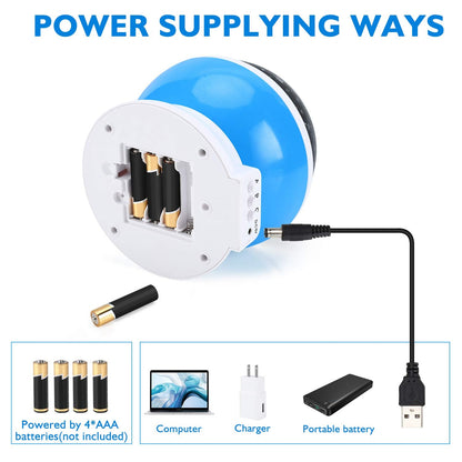 RICTLY Night Light for Kids, Kids Night Light Nebula 360 Degree Rotation - 4 LED Bulbs 12 Light Color Star Projector Changing with USB Cable, Romantic Gifts for Men Women Children