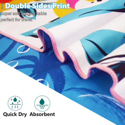 Microfiber Thin Beach Towel Lightweight 71x32 Oversized Extra Large Sand Free Towels Fast Dry for Travel Pool Camping Sports Beach Accessories Vacation Essential Gift