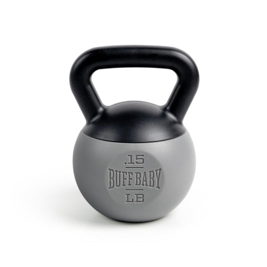 Genuine Fred Buff Baby Kettlebell Rattle, Engaging and Sensory Rich Toy, Lightweight and Easy to Hold, Fun Gift for Fitness Enthusiast and New Parents
