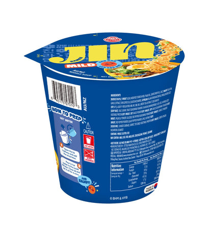 OTOKI Jin Ramen Mild, KOREAN STYLE INSTANT CUP NOODLE, Best Tasting Soup and noodles, Traditional Instant ramen noodles (65g) - 6 Pack