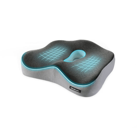 Memory Foam Seat Chair Cushion for Relieves Back Sciatica Pain Tailbone Pain Coccyx Degenerating Disc Orthopedic Osteoarthritis Prostate Cushion Low Back Pain Cushion Hip Shaping (Mixed Colors)