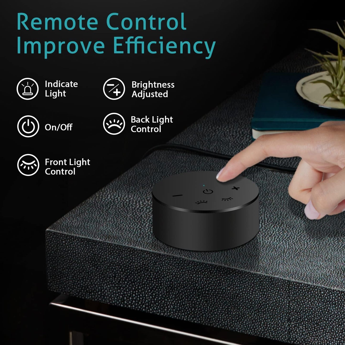 OOWOLF Monitor Light Bar with Remote, Ra95 Computer Monitor Lamp for Eye Caring, USB Reading LED Task Lamp with Dimming, Dimmable Light Bar with Backlight, No Glare Space Saving Home Office Desk Lamp