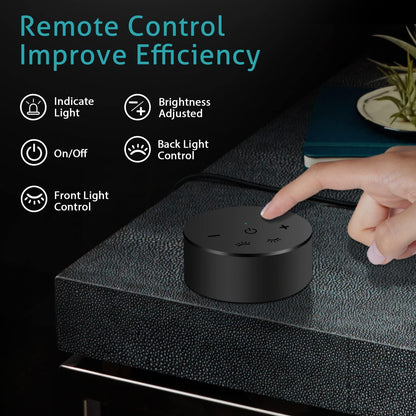 OOWOLF Monitor Light Bar with Remote, Ra95 Computer Monitor Lamp for Eye Caring, USB Reading LED Task Lamp with Dimming, Dimmable Light Bar with Backlight, No Glare Space Saving Home Office Desk Lamp