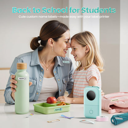 Phomemo D30 Label Maker Machine, Portable Bluetooth Mini Label Printer, Smartphone Handheld Thermal Sticker Small Labeler Multiple Templates Font Icon Inkless Custom Label for Home Kids School Items