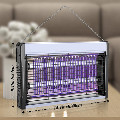 PALONE Electric Bug Zapper 3200V Mosquito Zapper Killer Indoor Insect Killer with Hanging Chain Mosquito Trap with Removable Collection Tray USB Electric Bug Zapper Outdoor for Home Office (16 in)