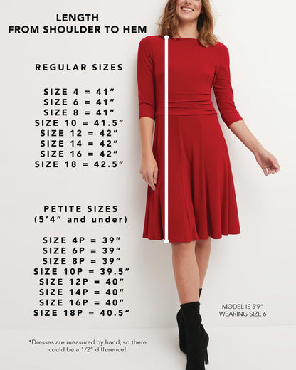 Rekucci Women's Flippy Fit N' Flare Dress with 3/4 Sleeves (6, Burgundy)