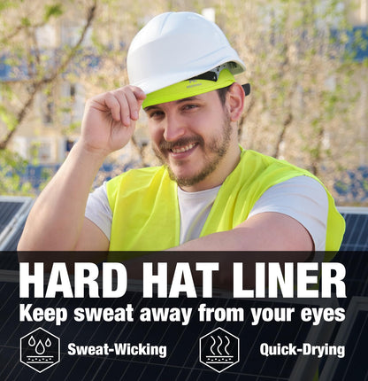 MELASA Cooling Skull Caps Helmet Liner, Lightweight Mesh Under Helmet Cycling Motorcycle Hard Hat Sweat Liner for Men Women (Black)