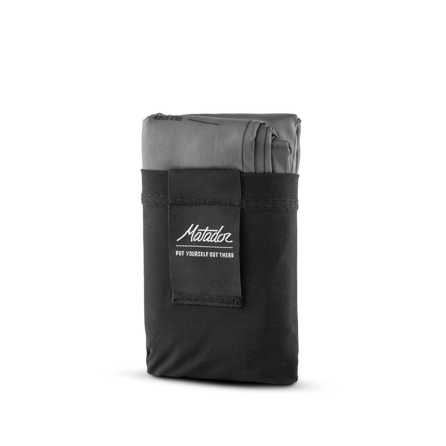 Matador Pocket Blanket 4.0 - Charcoal (Seats 2-4); Foldable Picnic Blanket; Sand Proof with Stakes; Picnic Tarp for Grass