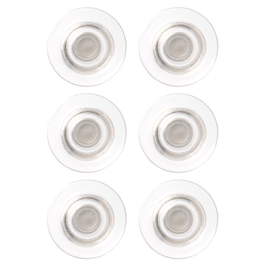 Quartet Strong Magnets, Glass Whiteboard, Dry Erase Board, Large, Clear Rare Earth Magnets, 6 Pack (85391)