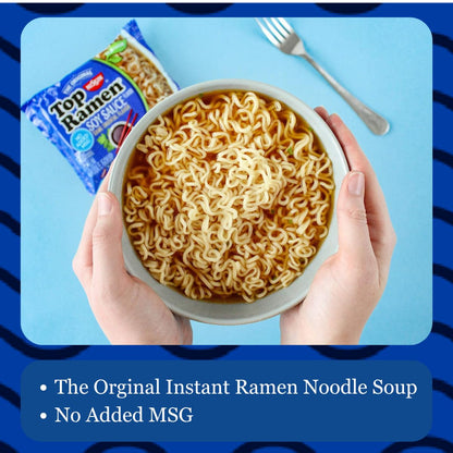 Nissin Top Ramen Noodle Soup, Soy Sauce, 3 Ounce (Pack of 24)