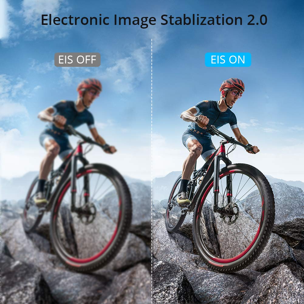 AKASO Brave 6 Plus Native 4K30FPS 20MP WiFi Action Camera with Touch Screen EIS 4X Zoom Voice Control Remote Control 131 Feet Underwater Camera with 2X 1350mAh Batteries and Helmet Accessories Kit