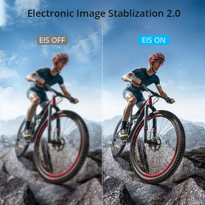 AKASO Brave 6 Plus Native 4K30FPS 20MP WiFi Action Camera with Touch Screen EIS 4X Zoom Voice Control Remote Control 131 Feet Underwater Camera with 2X 1350mAh Batteries and Helmet Accessories Kit