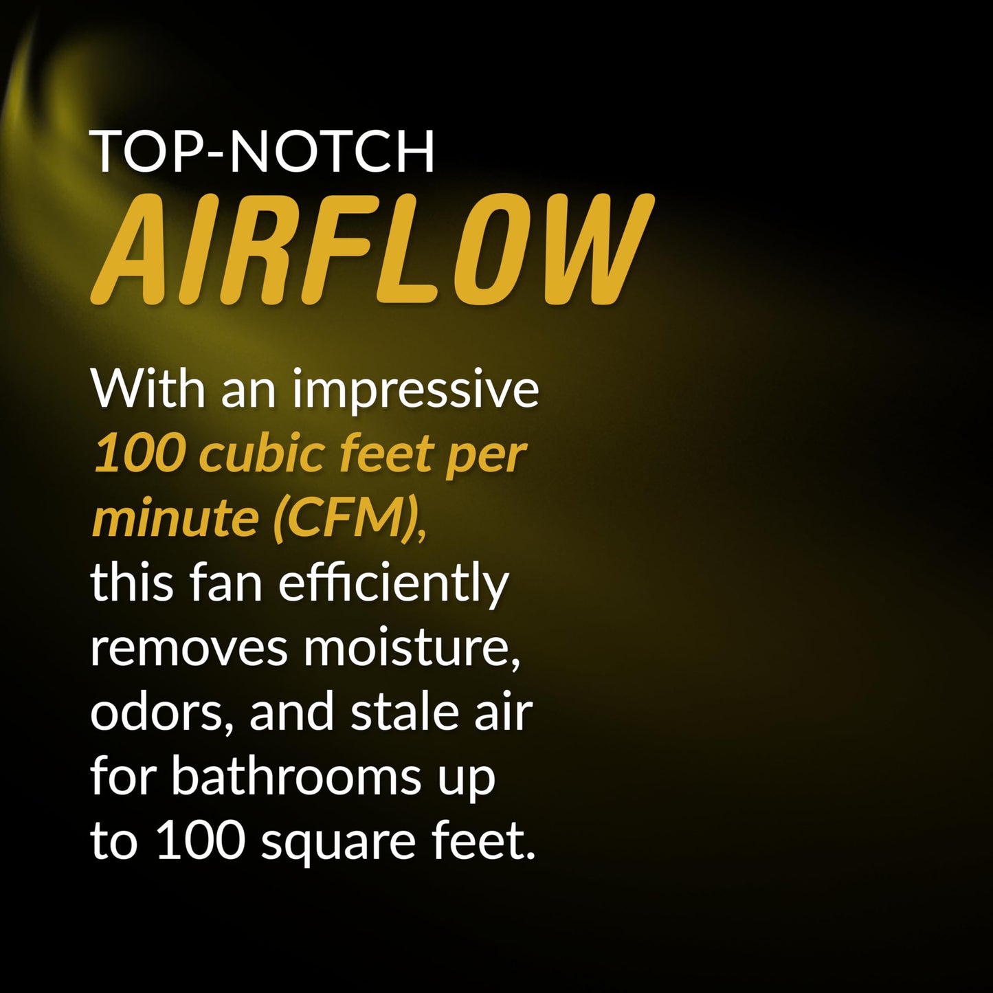 KAZE APPLIANCE SNP100 | 100 CFM | 0.8 Sone | No Attic Access Required Bathroom Ventilation Exhaust Extractor Fan