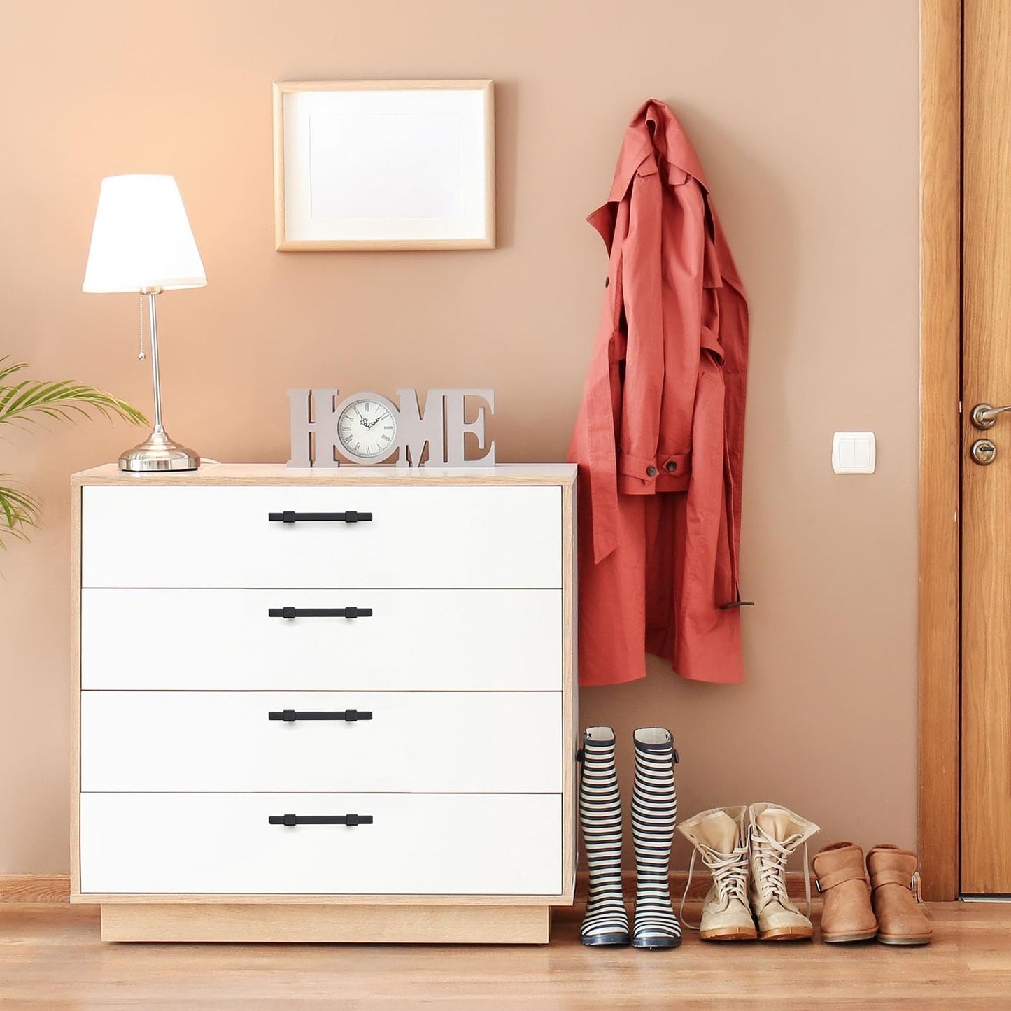 Ravinte Decor 30 Pack Black Cabinet Handles - 3" Hole Center Cabinet Pulls Matte Black Drawer Pulls Cabinet Hardware Kitchen Handles for Cabinets