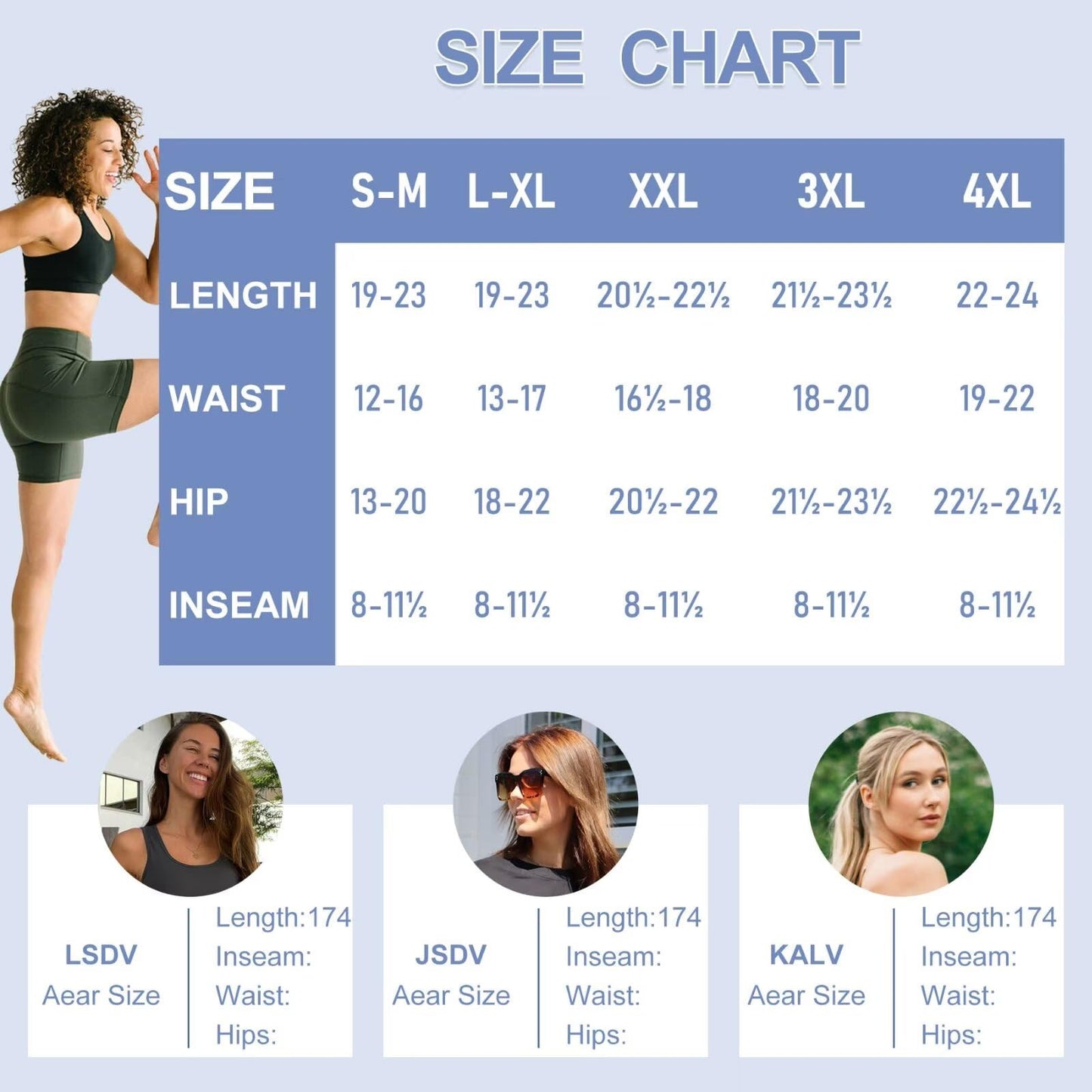 5 Pack Biker Shorts Women - 5"/8" High Waist Spandex Workout Yoga Running Athletic(Black/Light Grey/Blue/Ins Green/Pink,Plus)