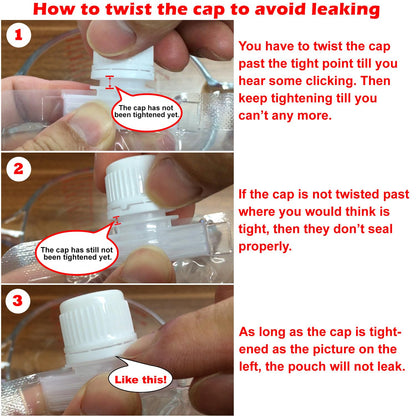 Keon Plastic Pouches - Leak-Proof, Reusable, Flexible Juice Bags, BPA-Free for Travel, Outdoor Sports, Concerts, Events (8OZ - 10PCS + 2 Funnels)